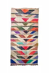 Marokkolainen Kilim matto Boucherouite 165 x 350 cm