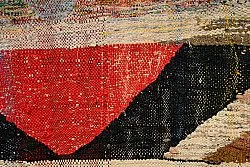 Marokkolainen Kilim matto Boucherouite 165 x 350 cm