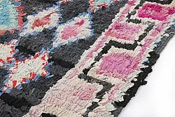 Marokkolainen Kilim matto Boucherouite 310 x 130 cm