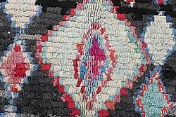 Marokkolainen Kilim matto Boucherouite 310 x 130 cm