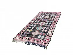 Marokkolainen Kilim matto Boucherouite 310 x 130 cm