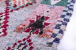 Marokkolainen Kilim matto Boucherouite 250 x 125 cm