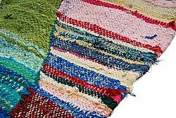 Marokkolainen Kilim matto Boucherouite 130 x 205 cm