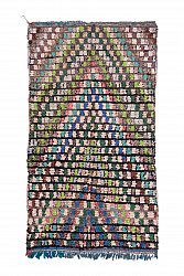 Marokkolainen Kilim matto Boucherouite 245 x 130 cm