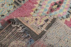 Marokkolainen Kilim matto Boucherouite 279 x 130 cm