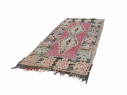 Marokkolainen Kilim matto Boucherouite 279 x 130 cm