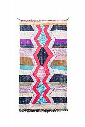 Marokkolainen Kilim matto Boucherouite 115 x 220 cm