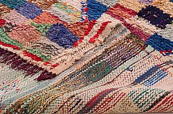 Marokkolainen Kilim matto Boucherouite 250 x 110 cm