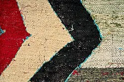 Marokkolainen Kilim matto Boucherouite 130 x 225 cm