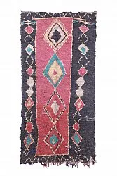 Marokkolainen Kilim matto Boucherouite 275 x 135 cm