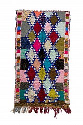 Marokkolainen Kilim matto Boucherouite 215 x 120 cm