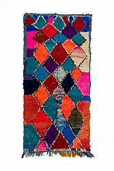 Marokkolainen Kilim matto Boucherouite 225 x 110 cm