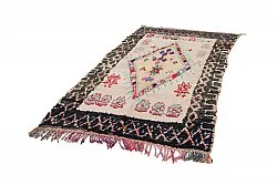 Marokkolainen Kilim matto Boucherouite 270 x 130 cm