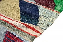 Marokkolainen Kilim matto Boucherouite 145 x 280 cm
