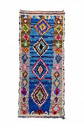Marokkolainen Kilim matto Boucherouite 235 x 100 cm