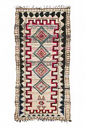 Marokkolainen Kilim matto Boucherouite 275 x 135 cm