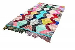 Marokkolainen Kilim matto Boucherouite 140 x 260 cm