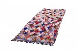 Marokkolainen Kilim matto Boucherouite 245 x 105 cm