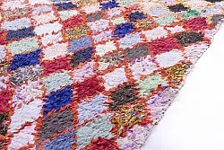 Marokkolainen Kilim matto Boucherouite 245 x 105 cm