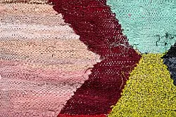 Marokkolainen Kilim matto Boucherouite 140 x 260 cm