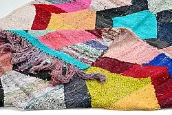 Marokkolainen Kilim matto Boucherouite 140 x 260 cm