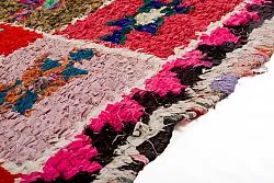 Marokkolainen Kilim matto Boucherouite 360 x 130 cm