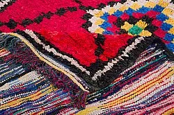Marokkolainen Kilim matto Boucherouite 310 x 145 cm