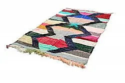 Marokkolainen Kilim matto Boucherouite 135 x 240 cm