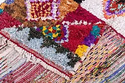 Marokkolainen Kilim matto Boucherouite 205 x 120 cm