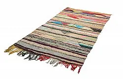 Marokkolainen Kilim matto Boucherouite 120 x 245 cm