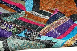 Marokkolainen Kilim matto Boucherouite 135 x 235 cm