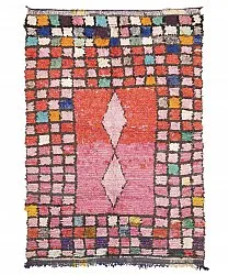 Marokkolainen Kilim matto Boucherouite 225 x 150 cm