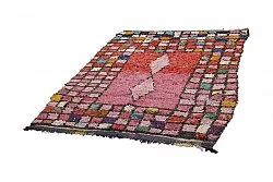 Marokkolainen Kilim matto Boucherouite 225 x 150 cm