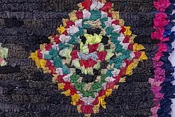 Marokkolainen Kilim matto Boucherouite 245 x 115 cm
