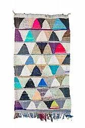 Marokkolainen Kilim matto Boucherouite 125 x 230 cm