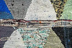 Marokkolainen Kilim matto Boucherouite 125 x 230 cm