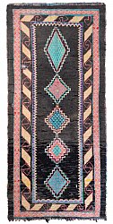 Marokkolainen Kilim matto Boucherouite 370 x 170 cm