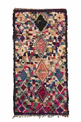 Marokkolainen Kilim matto Boucherouite 290 x 145 cm