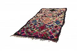Marokkolainen Kilim matto Boucherouite 290 x 145 cm