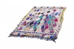 Marokkolainen Kilim matto Boucherouite 225 x 135 cm
