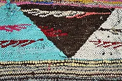 Marokkolainen Kilim matto Boucherouite 135 x 235 cm