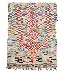 Marokkolainen Kilim matto Boucherouite 205 x 145 cm