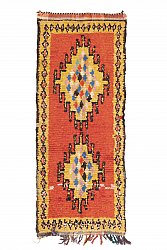 Marokkolainen Kilim matto Boucherouite 235 x 95 cm