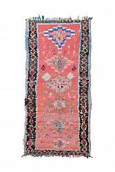 Marokkolainen Kilim matto Boucherouite 205 x 95 cm