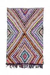 Marokkolainen Kilim matto Boucherouite 225 x 140 cm