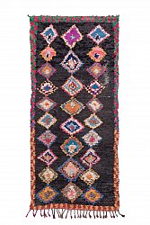 Marokkolainen Kilim matto Boucherouite 265 x 120 cm