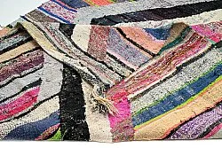 Marokkolainen Kilim matto Boucherouite 135 x 240 cm