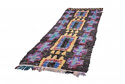 Marokkolainen Kilim matto Boucherouite 310 x 115 cm
