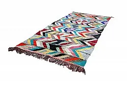 Marokkolainen Kilim matto Boucherouite 150 x 320 cm