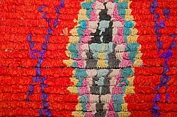 Marokkolainen Kilim matto Boucherouite 440 x 135 cm